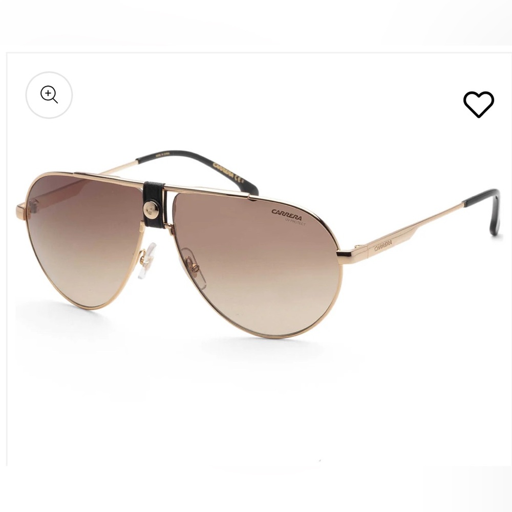 Carrera Gold Frame Aviator Sunglasses